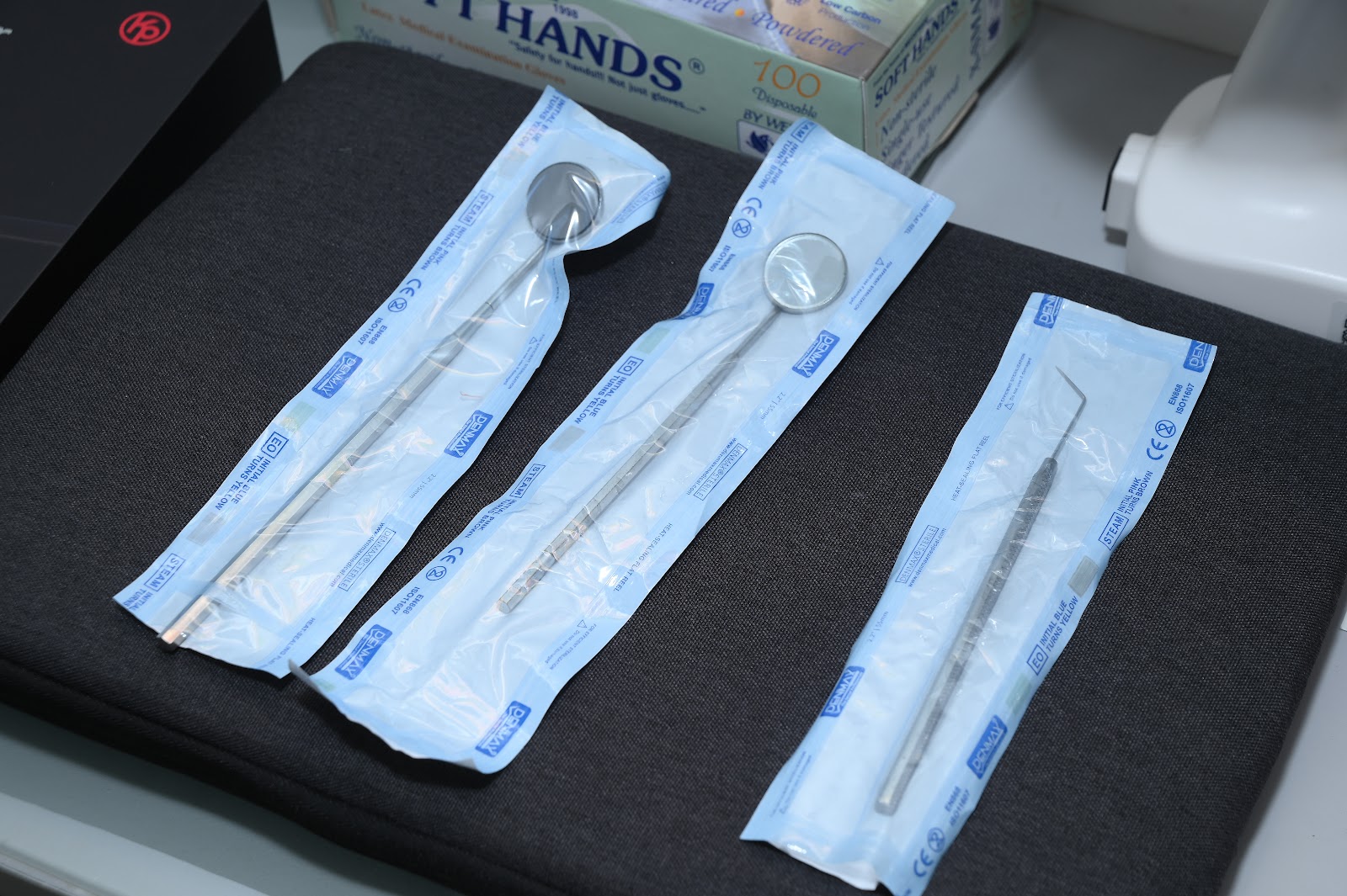 Sterile dental instruments at Besant Nagar